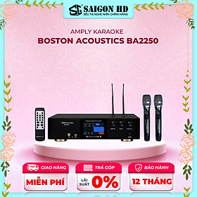 Mua Amply karaoke kỹ thuật số BOSTON ACOUSTICS BA2250 tích hợp micro không dây - Hàng chính hãng  giá tốt