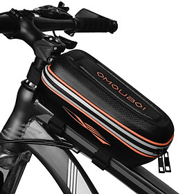 Túi đựng đồ để phía trước cho xe đạp leo núi, chống thấm nước, đa chức năng-Màu quả cam