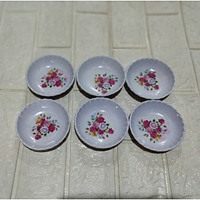 Mua Đĩa chấm phíp 2 ngăn  bát đựng gia vị nước chấm