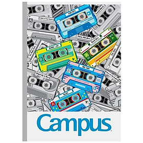 Vở Mix Tape - A4 Kẻ Ngang Có Chấm 200 Trang ĐL 70g m2 - Campus NB-A4MT200