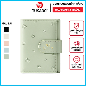 Ví nữ ngắn mini cầm tay chính hãng TAILIAN nhỏ gọn nhiều ngăn đựng tiền da cao cấp cực đẹp giá rẻ TM15 - Tukado