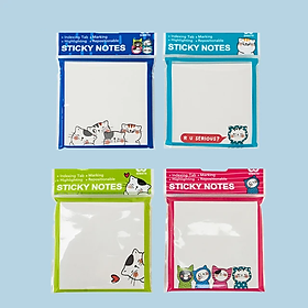 Stiky note / Giấy nhớ YS-377 76*76mm, Giấy ghi chú Kute hình con Mèo & trái Tim