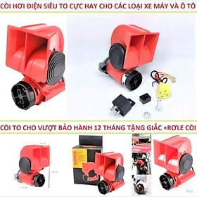 1 CÒI HƠI ĐIỆN KÊU CỰC TO HAY LẮP XE MÁY ÔTÔ XE ĐIỆN MẪU MỚI CHUẨN 