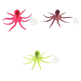3x,low In The Dark Octopus for   Tank Aquarium Glow Decorations