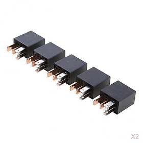 10 Pieces 12V Micro 30A 5-Pin Automotive Changeover Relay Car Bike Boat