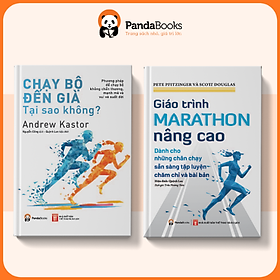 Hình ảnh Sách - Combo 2 cuốn Chạy bộ đến già + Giáo trình marathon nâng cao [PANDABOOKS]