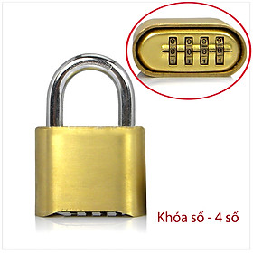 Mua Khóa số chống trộm D5061  loại 4 mã số có thể thay đổi được  bằng hợp kim chắc chắn