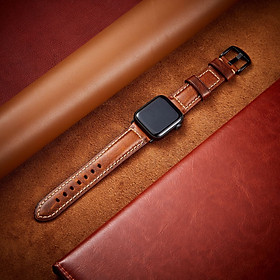 Mua Dây Da Sáp Dầu Chống Nước Classic Italia Leather Dành Cho Apple Watch - Hàng Chính Hãng