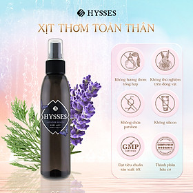 Xịt Thơm Toàn Thân Body Mist Hysses Cao Cấp Hương Nước Hoa Lưu Hương Lâu, Thơm Ngọt, Gợi Cảm, Lãng Mạn, Quyến Rũ, Giảm Stress, Dưỡng Ẩm, Làm Mềm Da Với Tinh Dầu Mã Tiên Thảo và Hoa Hồng Hữu Cơ Tự Nhiên