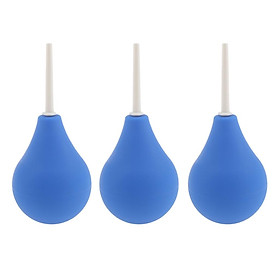 3 pcs Deluxe Travel Enema Douche Bulb Kit Silicone Douche for Men Women