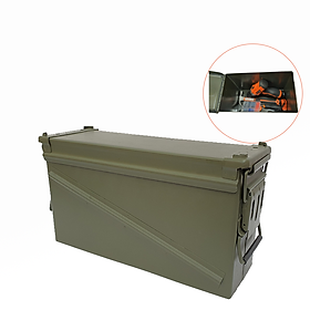 Hộp Đựng Dụng Cụ 11 Lít, Hộp Đựng Đồ Nghề Đa Năng Thép Cao Cấp - Quai Xách, Tuổi Thọ Cao, Không Ghỉ, Không Công Vênh Lớn, Sơn Tĩnh Điện Hạn Chế Trầy Xước, Chống Ăn Mòn - 46x16x26cm