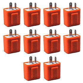 10Pieces 12V 2Pin Adjustable Frequency LED Flasher Relay Motorcycle Motorbike Universal