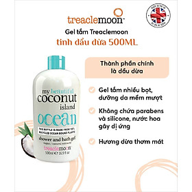 Gel tắm tinh dầu dừa Treaclemoon 500ml