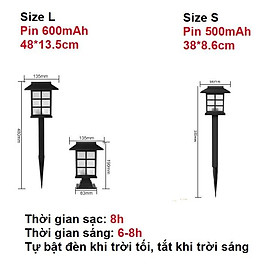 Mua Đèn Sân Vườn Năng Lượng Mặt Trời - Đèn lồng trang trí sân vườn GD0030