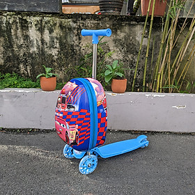 Xe trượt Scooter kèm vali kéo 2 trong 1 cho bé BABY PLAZA SW-118