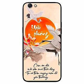 Ốp lưng in cho Oppo A83 Mẫu Yêu Thương