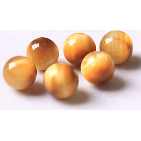 Hạt đá mắt hổ dùng làm sản phẩm handmade DIY 10mm