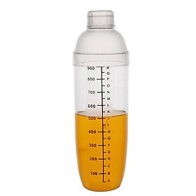 Mua Bình Lắc Shaker Nhựa Pha Chế Cocktail Vạch Đen