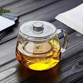 Mua Bình  Ly cốc thủy tinh pha trà có lõi lọc và nắp đậy
