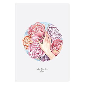 Sổ Tay Mini Monosketch - Hoa Mẫu Đơn (14cm x 9cm)