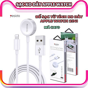 Mua Đế sạc không dây dành cho đồng hồ thông minh - Dây cáp sạc nam châm dài 1.5 mét 2in1 chính hãng thương hiệu Yesido dành cho Apple Watch 1/2/3/4/5/6/Se_CA70