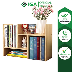 Kệ Sách Để Bàn Cao Cấp Vân Gỗ Sồi