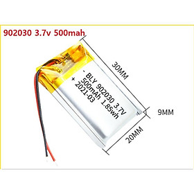 Mua Pin Sạc Lithium Polymer 3.7V 500mah 902030 Cho tai nghe loa Mp3 MP4 MP5 GPS PSP Bluetooth hàng mới