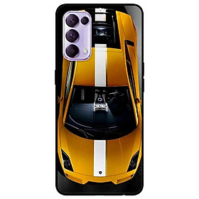 Ốp lưng dành cho Oppo Reno 5 mẫu Xe Sọc Trắng