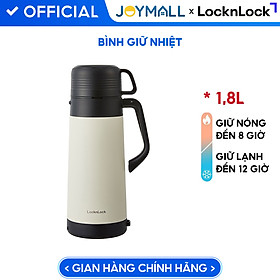 Mua Bình giữ nhiệt Lock&Lock Easy Outdoor Vacuum Bottle LHC1484 1 2L và LHC1485 1 8L - Hàng chính hãng có quai xách  nắp dùng làm cốc nước - JoyMall