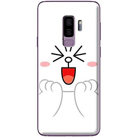 Ốp Lưng Dành Cho Samsung Galaxy S9 Plus Thỏ Line Trắng Smile