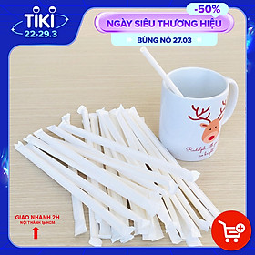 Mua 100 Ống Hút Giấy KETILO Cao Cấp Màng Bọc Tầng Ống Hút Màu Trắng Phi 6x197  Dùng 1 Lần Tiện Lợi  An Toàn - CHÍNH HÃNG OH005