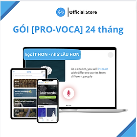 Hình ảnh Gói học Tiếng Anh eJOY [PRO-VOCA] 24 tháng - lưu và tra từ vựng không giới hạn, xem video song ngữ