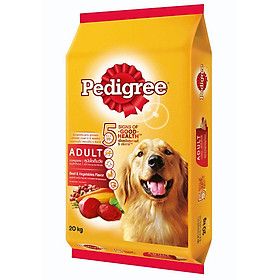 Đồ Ăn Cho Chó Vị Thịt Bò Và Các Loại Rau Củ Pedigree Dạng Bao 20kg