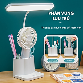 Mua Đèn học mini bảo vệ mắt có thể tháo rời  Đèn học kẹp bàn KALBE thay đổi được độ sáng tiết kiệm không gian