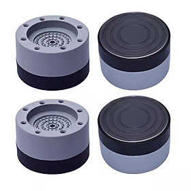 Mua SÉT 4 CÁI ĐẾ KÊ CHÂN MÁY GIẶT CHỐNG RUNG SILICON CAO CẤP TẶNG KÈM HỘP BẢO VỆ ĐẦU CÁ
