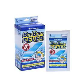 Miếng Dán Hạ Sốt Bye Bye Fever- Made In Japan - Làm Mát Tức Thì, Dùng Trong Các Trường Hợp Sốt, Say Nắng, Đau Cơ
