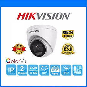 Camera IP DOME HIKVISION DS-2CD1327G0-L, có màu 24/7, tiêu chuẩn IP67 ngoài trời - Hàng chính hãng