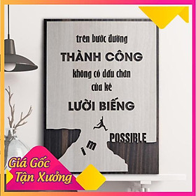 Mua Tranh Gỗ trên bước đường thành công  không có dấu chân của kẻ lười biếng