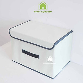 Mua Hộp đựng quần áo gấp gọn có nắp Màu kem Morning House  - SIZE S