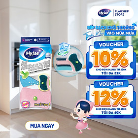 Miếng Bọt Biển Rửa Chén Kháng Khuẩn MyJae An Toàn Bền Bỉ