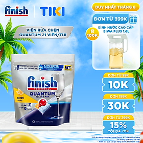 Viên rửa chén bát Finish Quantum túi 21 viên