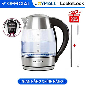 Mua Ấm Điện Thủy Tinh Siêu Tốc Lock&Lock EJK341 (1.8L) - Hàng Chính Hãng  Đèn Đổi Màu Theo Nhiệt Độ  Điều Chỉnh Nhiệt Độ Sôi  Tặng Kèm Ống Hút Và Cọ Rửa