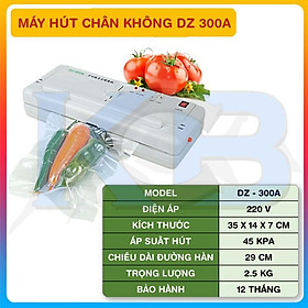 Máy hút chân không Dz 300A - không kén túi, tặng kèm túi chân không