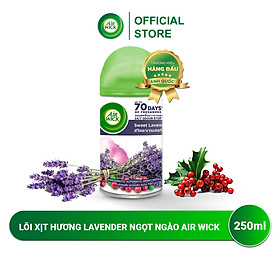 Lõi máy xịt thơm phòng tự động hương Sweet Lavender AIRWICK, hương thơm dịu ngọt, say đắm, lưu hương lâu 250ml