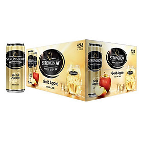 Thùng 24 Lon Cao Strongbow Vị Táo Nguyên Bản (330ml / Lon)