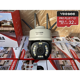 Mua Camera Wifi Yoosee 3.0 Mpx Full HD Ngoài Trời Xoay 360° 4 râu C15 Xem Đêm Có Màu-Đàm Thoại 2 Chiều-Phát Hiện Chuyển Động Chống Trộm - Hàng Nhập Khẩu