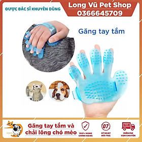 Găng Tay Tắm Cho Chó Mèo Size Tự Điều Chỉnh (Phù Hợp Tay Nữ) - Phụ Kiện Cho Thú Cưng