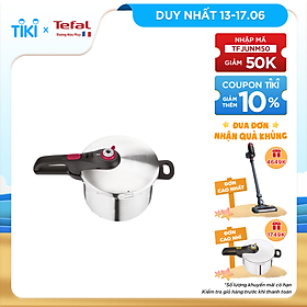 Nồi áp suất cơ inox Tefal Secure 5 Neo P2530750 6L - Hàng chính hãng