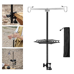 Outdoor Camping Lamp Pole Light Hanging Poles Hanger Table Lantern Stand