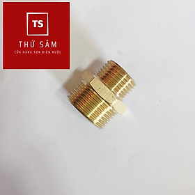 Mua Nối 2 đầu ren ngoài ống nước 21 27 bằng đồng